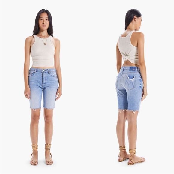 Mother Jean The Trickster Fray Shorts - Picture 1 of 10
